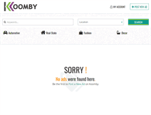 Tablet Screenshot of koomby.com